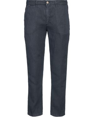 BERNESE Milano Midnight Trousers Linen - Blue