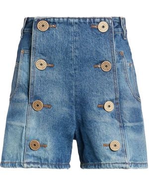 Balmain Denim Shorts - Blue