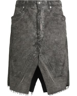 Rick Owens Jupe Midi - Gris