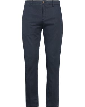 SEVENTY VENEZIA Trousers Cotton, Linen, Elastane - Blue