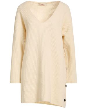 Jucca Ivory Mini Dress Virgin Wool - Natural