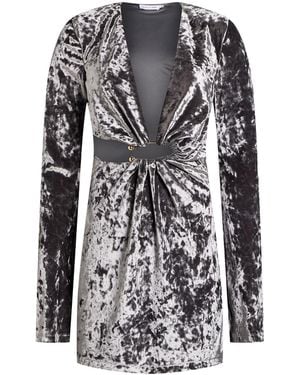 House of Amen Mini Dress Polyester, Elastane - Gray