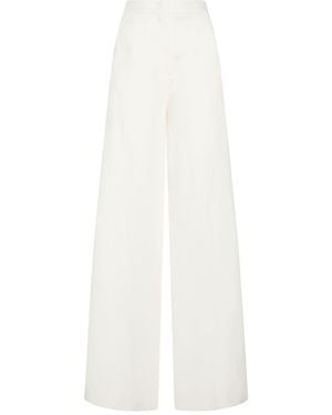 Max Mara Pants Viscose, Polyamide, Elastane - White