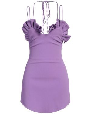 GIUSEPPE DI MORABITO Lilac Mini Dress Viscose, Elastane - Purple