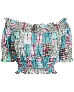 KENZO Top Cotton, Silk - Blue