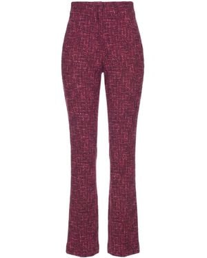La Petite Robe Di Chiara Boni Burgundy Trousers Polyamide, Elastane - Red