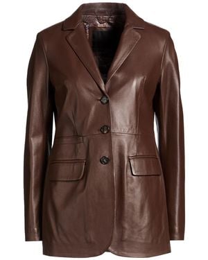 Myskin Chocolate Blazer Leather - Brown