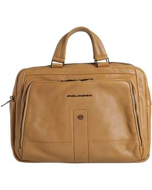 Piquadro Camel Handbag Cow Leather, Eva (Ethylene - Brown