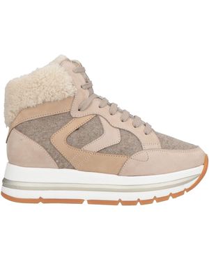 Voile Blanche Sneakers Leather, Textile Fibers - Natural