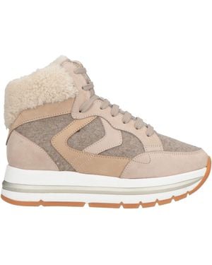Voile Blanche Sneakers Leather, Textile Fibers - Natural