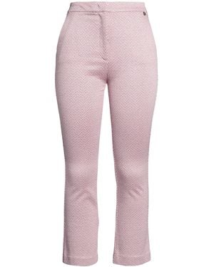 Liu Jo Trousers Viscose, Polyamide, Metallic Polyester, Elastane - Pink
