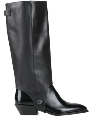 Alohas Boot Leather - Black
