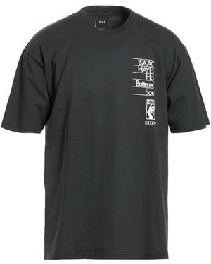 Huf Charcoal T-Shirt Cotton - Black