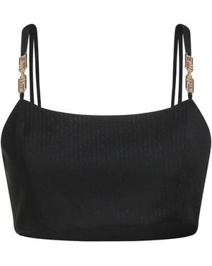 Gaelle Paris Top Polyester, Viscose, Elastane - Black