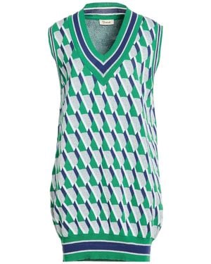 Dixie Mini Dress Cotton, Viscose, Metallic Fiber, Polyester - Green