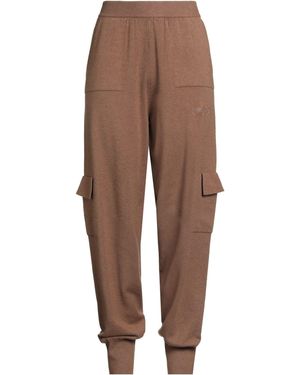 hinnominate Pants Viscose, Polyester, Polyamide - Brown