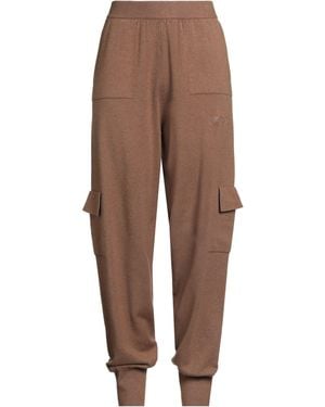 hinnominate Trousers Viscose, Polyester, Polyamide - Brown