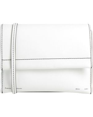 Proenza Schouler Label -- Cross-Body Bag Leather - White