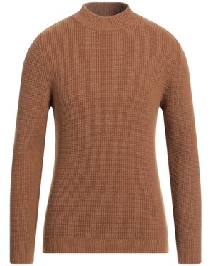 Irish Crone Camel Sweater Cashmere - Natural