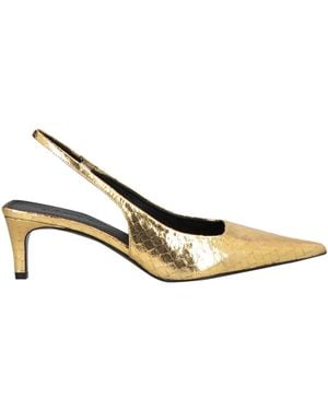 Sandro Court Shoes Leather - Natural