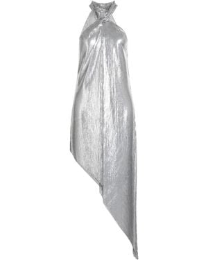 Rabanne Midi Dress Aluminum - White
