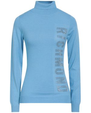 John Richmond Rollkragenpullover - Blau