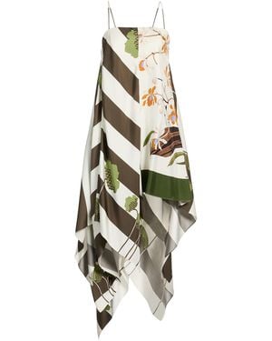 Loewe Maxi Dress Silk - Metallic