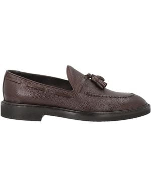 Tagliatore Dark Loafers Leather - Gray