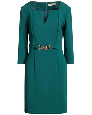 Rinascimento Mini Dress Polyester, Elastane - Green