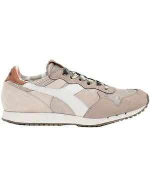 Diadora Sneakers Soft Leather, Textile Fibers - White
