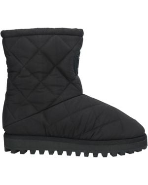 Dolce & Gabbana Quilted Shell Padded Ankle Boots - Black