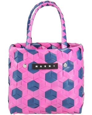 Marni Fuchsia Handbag Polypropylene, Leather - Pink