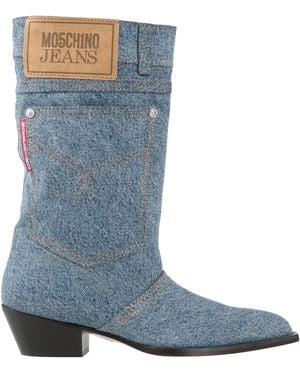 Moschino Boot Textile Fibers - Blue
