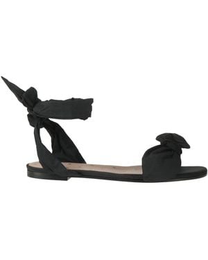 Red(V) Sandals - Black