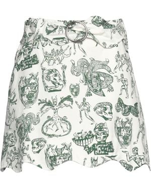 Charles Jeffrey Minirock - Weiß