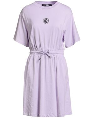 KARL LAGERFELD Lilac Mini Dress Organic Cotton - Purple