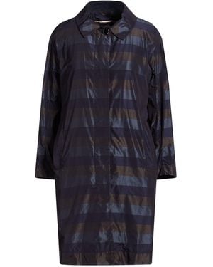 Moorer Overcoat & Trench Coat - Blue