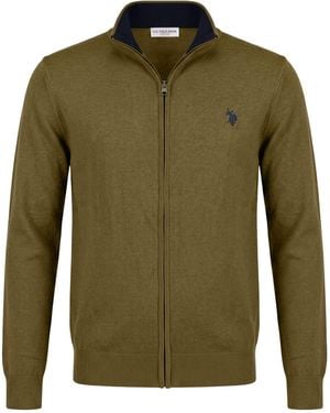 U.S. POLO ASSN. U..Polo Assn. Cardigan - Green