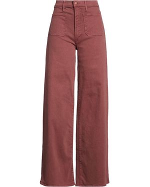 Mother Rust Jeans Cotton, Lyocell, Elastane - Red