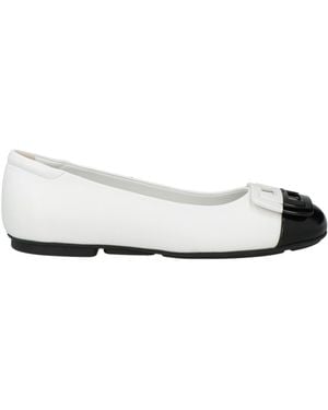 Hogan Ballet Flats - White