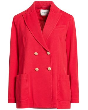 Circolo 1901 Blazer Cotton, Elastane - Red