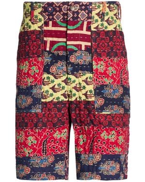 Engineered Garments Burgundy Shorts & Bermuda Shorts Cotton - Red