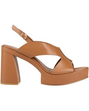 Jeannot Sandals Leather - Brown