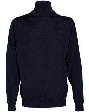 Paul & Shark Midnight Turtleneck Virgin Wool, Silk - Blue
