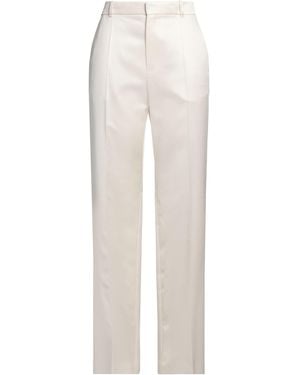 Chloé Ivory Pants Wool, Silk - White