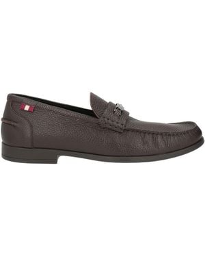 Bally Dark Loafers Leather - Grey