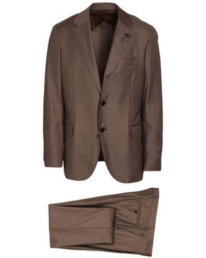 Lardini Suit Virgin Wool - Brown