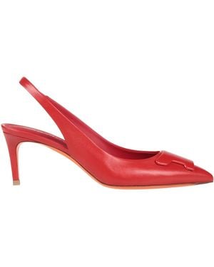 Santoni Court Shoes - Red