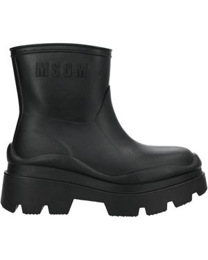 MSGM Ankle Boots Rubber - Black