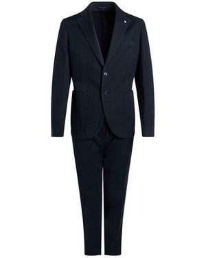 L.B.M. 1911 Midnight Suit Cotton, Elastane - Blue